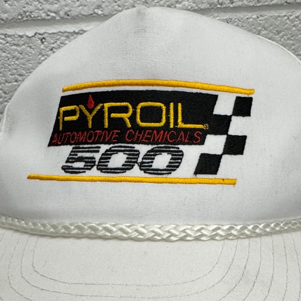 Pyroil White Racing Cap vintage NSCAR - Picture 2 of 10